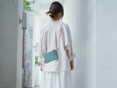 皮革五金組：簡單拉鍊小包2