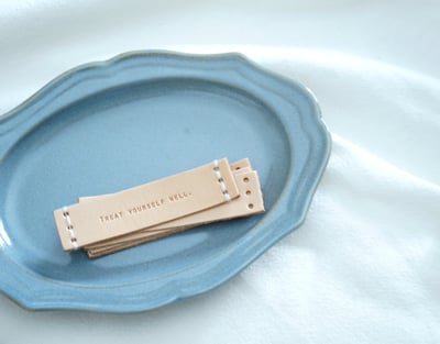 皮革五金組：長方形裝飾皮件組1