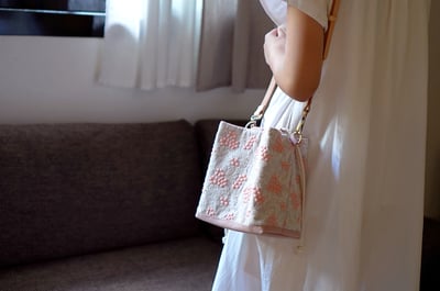 DIY材料包: 莓果刺繡 小水桶包19