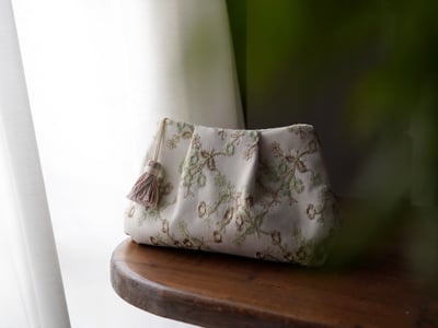 DIY材料包: 花繡/圈繡萬用包8