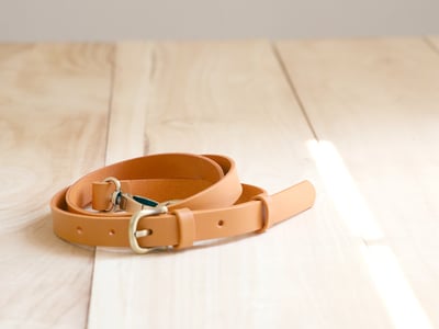 義大利植鞣皮革2段式背帶16