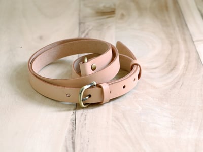 義大利植鞣皮革2段式背帶14