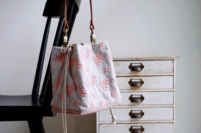 DIY材料包: 莓果刺繡 小水桶包7