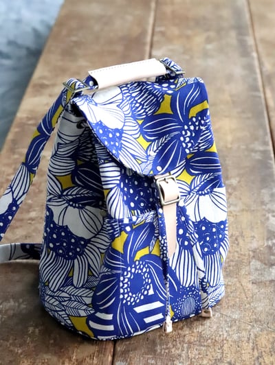 三用後背包 - 花布款5