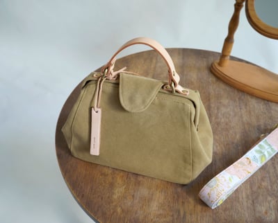 DIY材料包：洗舊帆布 醫生包14