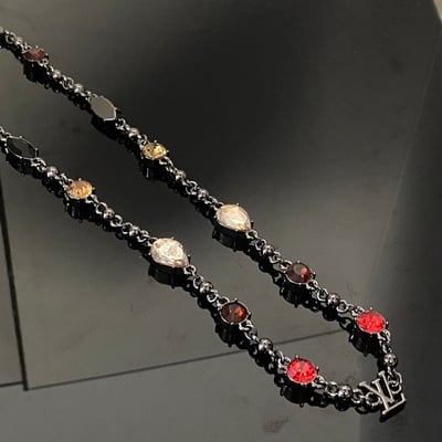 路N新品亂花彩鑽項鍊3