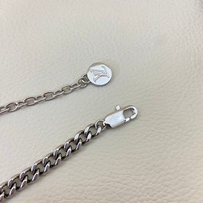 路N琺瑯尖圓花字母項鏈3