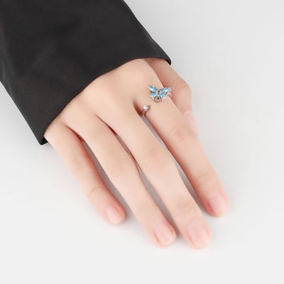 蝴蝶旋轉戒指2