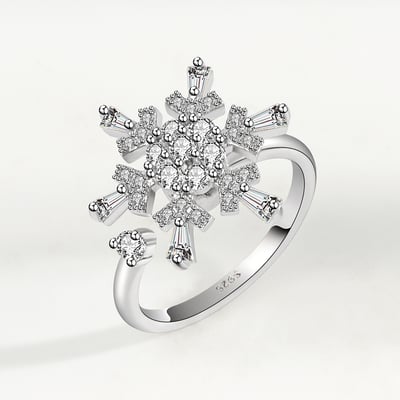 雪花旋轉戒指3