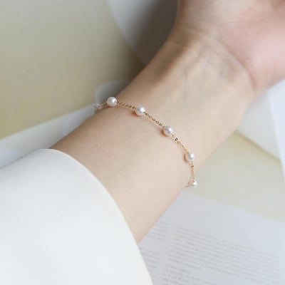 925純銀飾品滿天星珍珠手鏈女 跨境輕奢高級感手飾春夏不掉色手串4