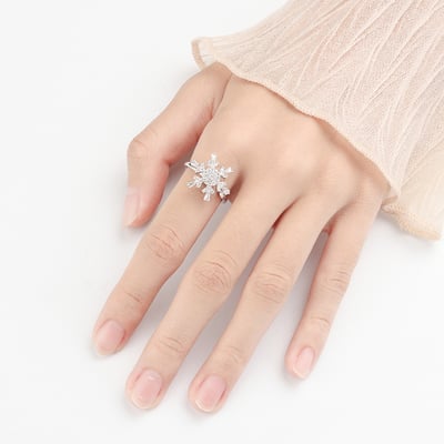 雪花旋轉戒指2