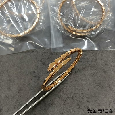 寶N蛇光身頭尾鑚滿鑽手鐲7