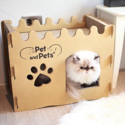 半個樓 貓屋 54*35*41公分1