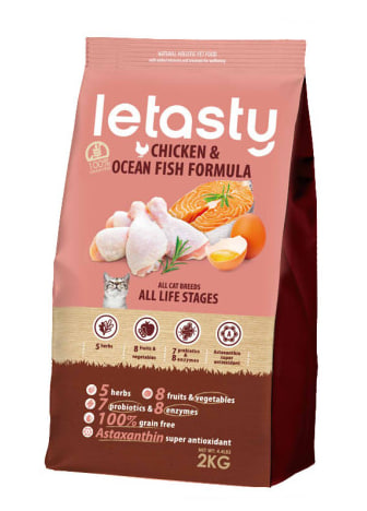 樂鮮嘗無穀全齡貓 雞&鮭魚(泌尿化毛配方) 2公斤1