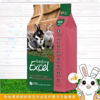 伯爵 Burgess Excel 老兔飼料1