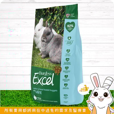 伯爵 Burgess Excel 幼兔飼料1