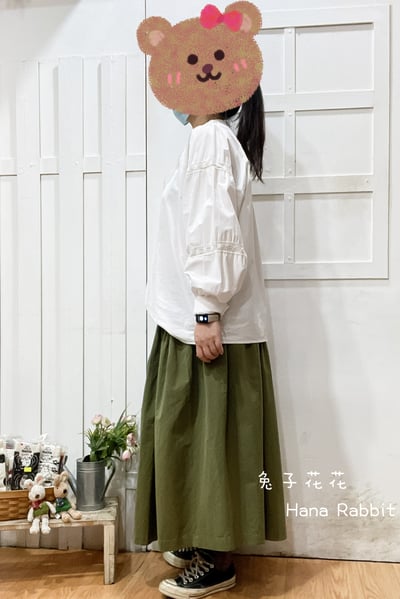 WE家蕾絲花邊寛鬆棉麻上衣 136392