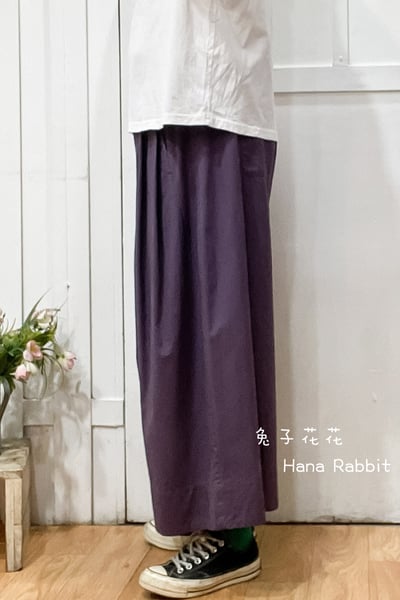 森系素雅闊腿寛褲裙 196072