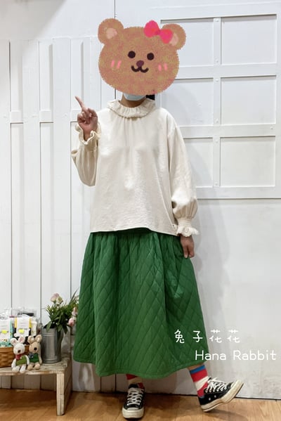 森系甜美翻領棉麻上衣 191661