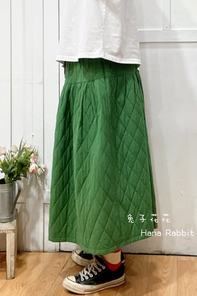 WE家菱格壓紋夾棉造型裙 192782