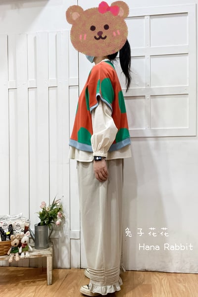 WE家波點印花棉質上衣 152562