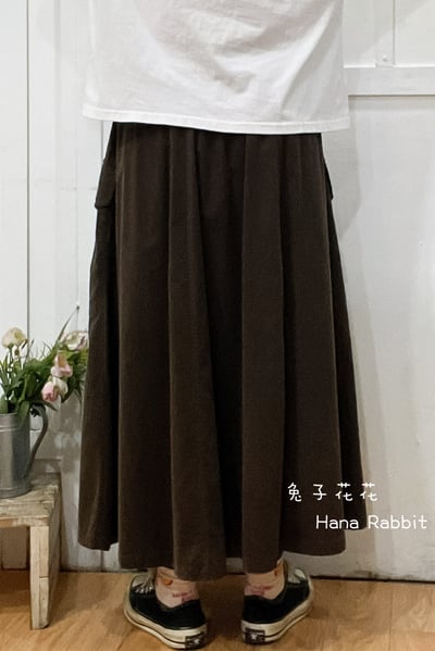 森系燈芯絨工裝造型裙 170453