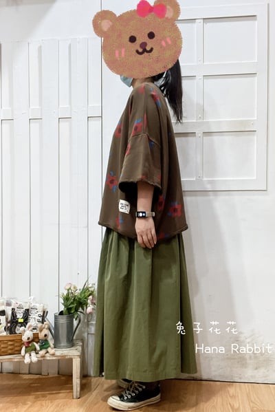 新色到❤❤WE家印花毛圈棉上衣(咖) 209102