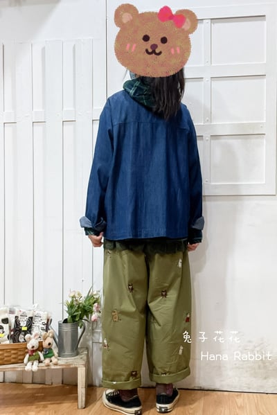 日系刺繡小車車開襟衫 139033