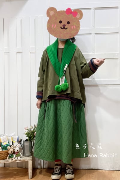 WE家簡約小布標棉麻上衣 160431