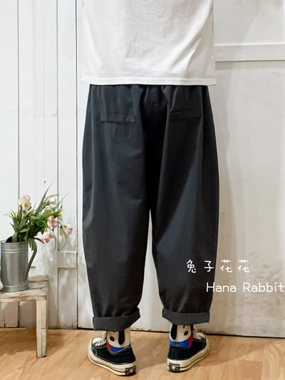 日系休閒簡約老爺褲(灰) 135633