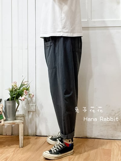 日系休閒簡約老爺褲(灰) 135632