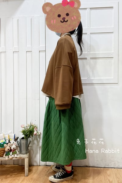 WE家小樹貼布毛圈棉上衣(咖) 154902