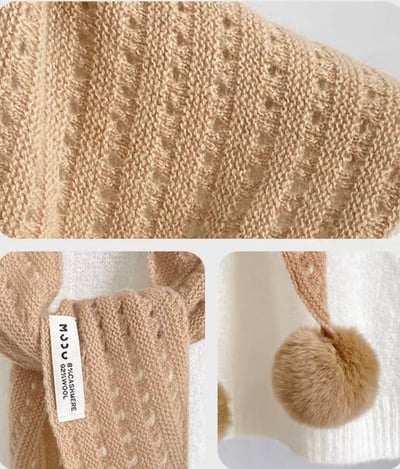 球球三角巾/球可拆(駝) 132602