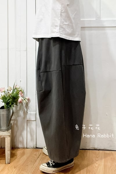 WE家立體剪裁內刷毛造型褲(灰) 175422