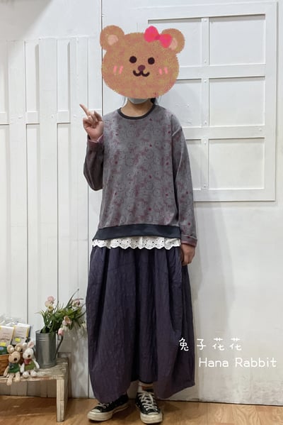 日系滿版印花毛圈棉上衣 151381