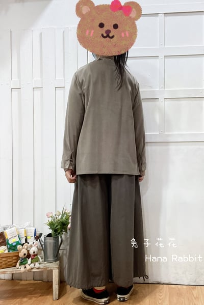 日系刺繡貓燈芯絨上衣 149393