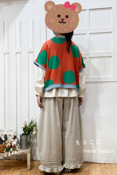 WE家波點印花棉質上衣 152563