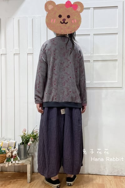 日系滿版印花毛圈棉上衣 151383