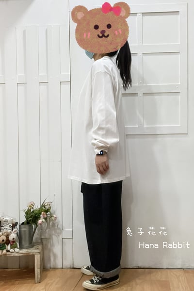 大象熱氣球印花重磅棉中長上衣 310092