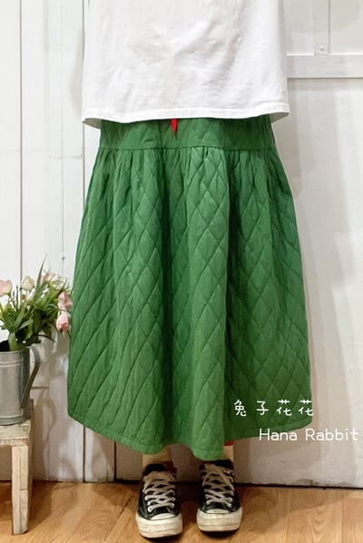 WE家菱格壓紋夾棉造型裙 192781