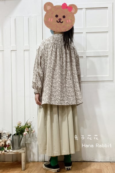 森系滿版印花開襟上衣128353