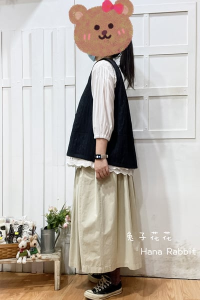 WE家疊穿假2件拚接蕾絲背心(黑) 309172