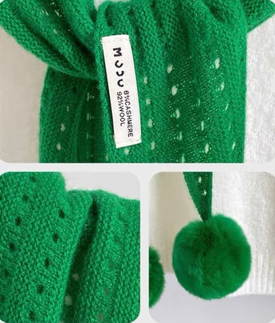 球球三角巾/球可拆(綠) 132602