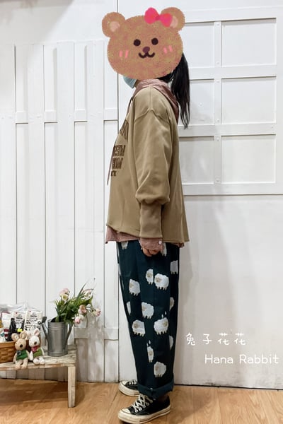 日系原單刺繡字母毛圈棉上衣 159652