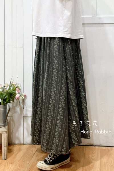 森系滿版印花造型裙 310172