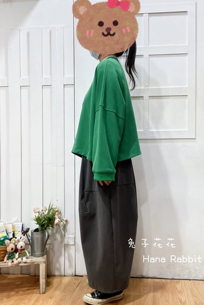 WE家小樹貼布毛圈棉上衣(綠) 154902