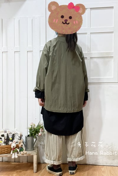 WE家大口袋V領縮腰外套 143983