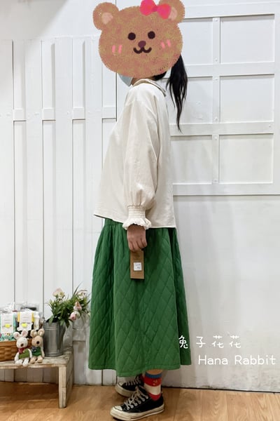 森系甜美翻領棉麻上衣 191662