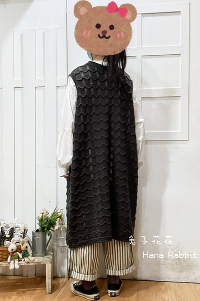 森系針織花休閒背心裙 309293