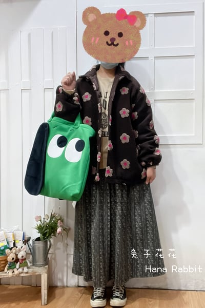 森系小花朵毛呢外套 179821